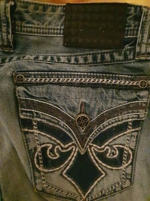 Affliction Jeans 34/34 Blake Herren Blau Denim