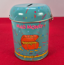 Giftco, Inc. Mad Money Tin Savings Bank w/ Lock & Keys, Promotional Theme