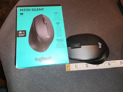 Logitech M330 SILENT Wireless Optical Mouse with USB Nano Receiver - Black