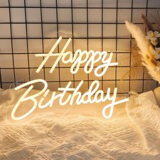 Happy Birthday Neon Sign, Happy Birthday Light Up Sign, Neon Happy Birthday Sign