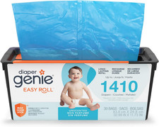 Diaper Genie Easy Roll Refill - 30 Odor Control Bags for Signature Platinum Pa