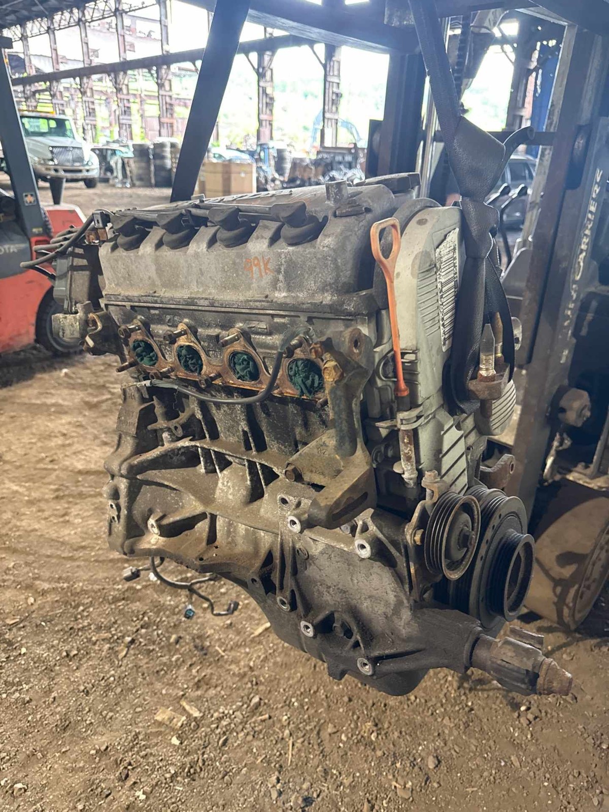 96-00 Civic 1.6L Engine D16Y7 SOHC Gasoline FWD Base 99k Tested Free Comm Ship