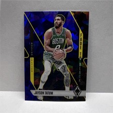 Panini 2023-24 Phoenix Jayson Tatum #10 Boston Celtics Fade to Black Blue Ice