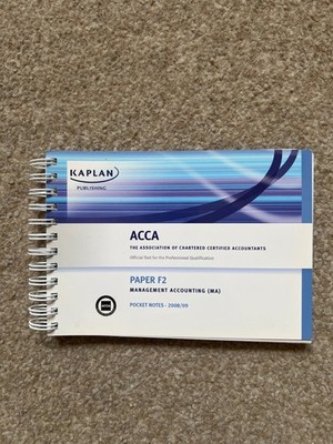 ACCA Kaplan P2 Management Accounting Pocket Notes
