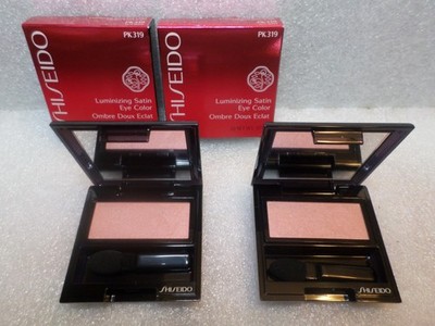 2 X SHISEIDO LUMINIZING SHIMMER EYE COLOR EYESHADOW PK319 FULL SIZE NEW IN BOX