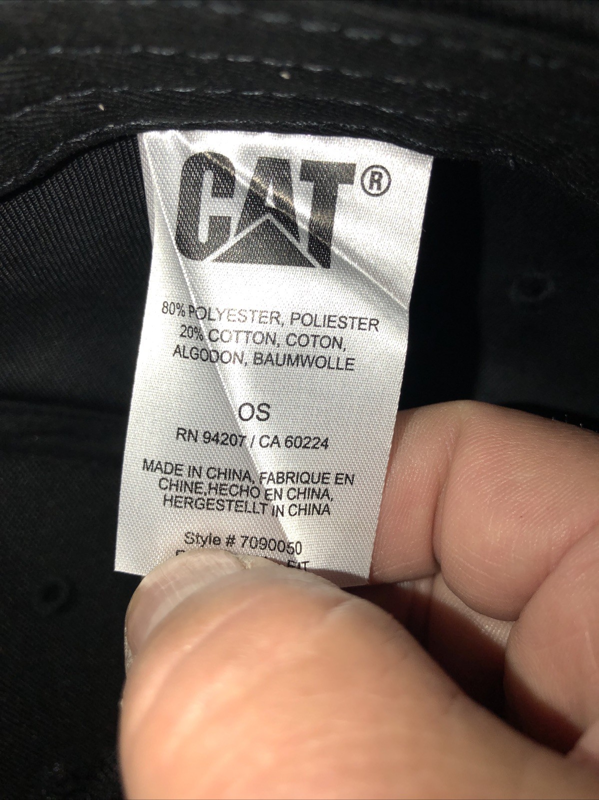 Cat baseball, cap adjustable black￼ - image 6