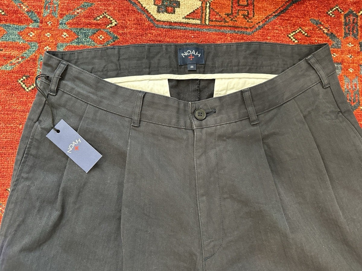Noah NY New York / Classic Herringbone Pant / Navy / 36 34 / NWT