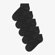 Clarks Boys,Girls,Kids Unisex Trainer Socks Size 12.5-3.5 Black Socks Textile