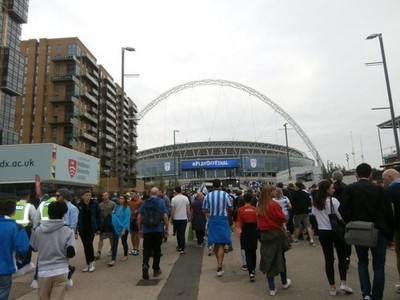 Photo 12x8 Olympic Way Wembley Wembley Stadium an hour and a half before t c2017