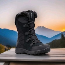     Columbia Womens Size 8.5 Ice Maiden II 200g Waterproof Snow Boot Black New