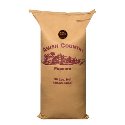 Amish Country 50 lb Baby White Popcorn Kernels