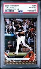 Coby Mayo - 2025 MLB Topps NOW - Card 354 - 1st HR - FoilFractor 1/1 PSA 10 RC