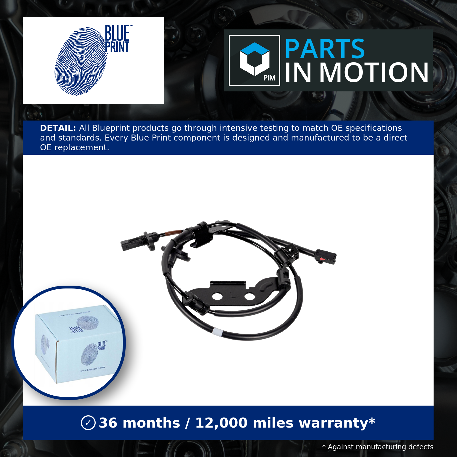 ABS Sensor fits KIA PRO CEED JD 1.6D Rear Left 13 to 18 D4FB Wheel Speed Quality