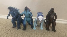 Godzilla Kong MonsterVerse 9 Action Figures Lot Battle Damage - Some Incomplete