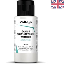 60 ml Water-Based Gloss Polyurethane Varnish - Ideal for Resin & Modelling
