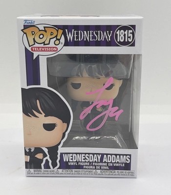 Jenna Ortega Signed Funko Pop! Wednesday Addams 1309 Autograph W/ Plastic Case