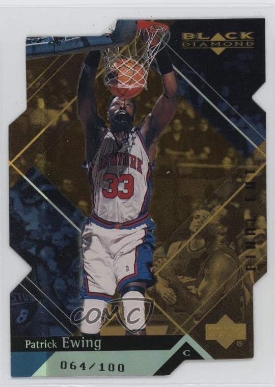 1999-00 Upper Deck Black Diamond Final Cut 64/100 Patrick Ewing #55 HOF 1ql0