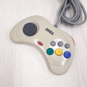 SEGA SATURN CONSOLE JAPAN WHITE Bundle with 2 Controllers & 6 Games HST-3220