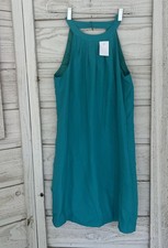 J. Crew Sleeveless Green High Neck Pleated Shealth Dress Size 0 Lined $89.50 NEW