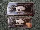 15 TROY OZ (1) 10oz and (1) 5oz .999 Copper Buillion Bar Set