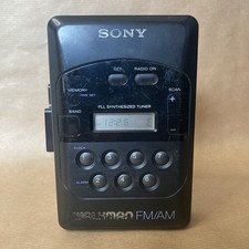 Sony Walkman WM-F2031 Vintage FM/AM Radio Cassette Player - New Belt