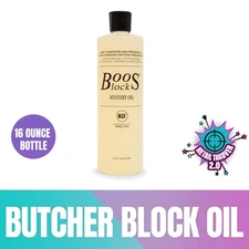 John Boos MYSB Mystery Butcher Block Oil, 16oz Bottle, NSF Certified, USA Made
