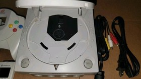 SEGA Dreamcast Console Bundle w/ Blue LED + New Cap, Resistor, Fuse & Battery