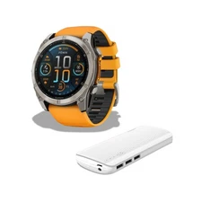 Garmin Fenix 8 AMOLED 51mm Smartwatch Sapphire GPS Bundle(Spark Orange/Graphite)