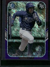 2015 Bowman #FFM-ADR Adrian Rondon Minis Purple Shimmer Refractor #/250