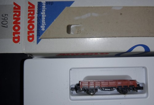 Arnold  5907 offener Güterwagen Typ O ; braun der DB  in OVP; Spur N | Zustand: Neu