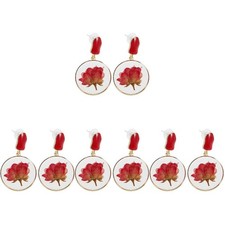 Flower Earrings for Women 4Pairs Reusable Studs Assorted Colors for Decor