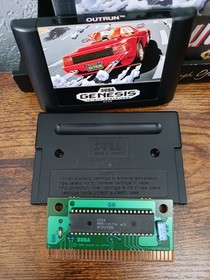 SEGA Genesis Console Model 2 MK-1631 Bundle + Authentic Out Run W/Case ■Retro 