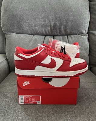 Size 10 - Nike Dunk Low SP St. John s Red White with Receipt CU1727-100