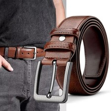 Men s belts,Full Grain Genuine Leather Casual Dress Jeans Belts for Men