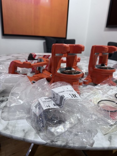 Lexus F sport RX350 Rear Brake Calipers Orange OEM 2023+ w/ Pads & Bolts NEW - Picture 9 of 16