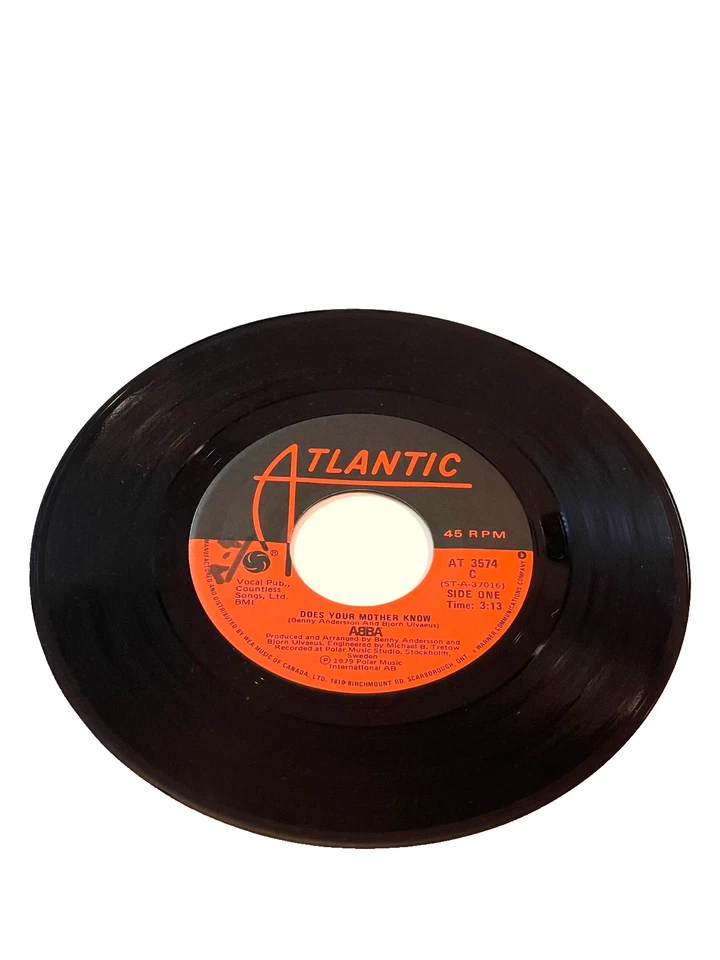 ABBA- "Does your mother know" & "Kisses of Fire" 7" 45 RPM (#109) - Image 2 of 3