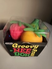 Nee-Doh Groovy Fruit  Boss Banana Outta Sight Strawberry Far Out Orange Box Of 3