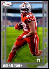 2026 Will Kacmarek Sage Low Series Silver FOOTBALL #22 Ohio State Buckeyes