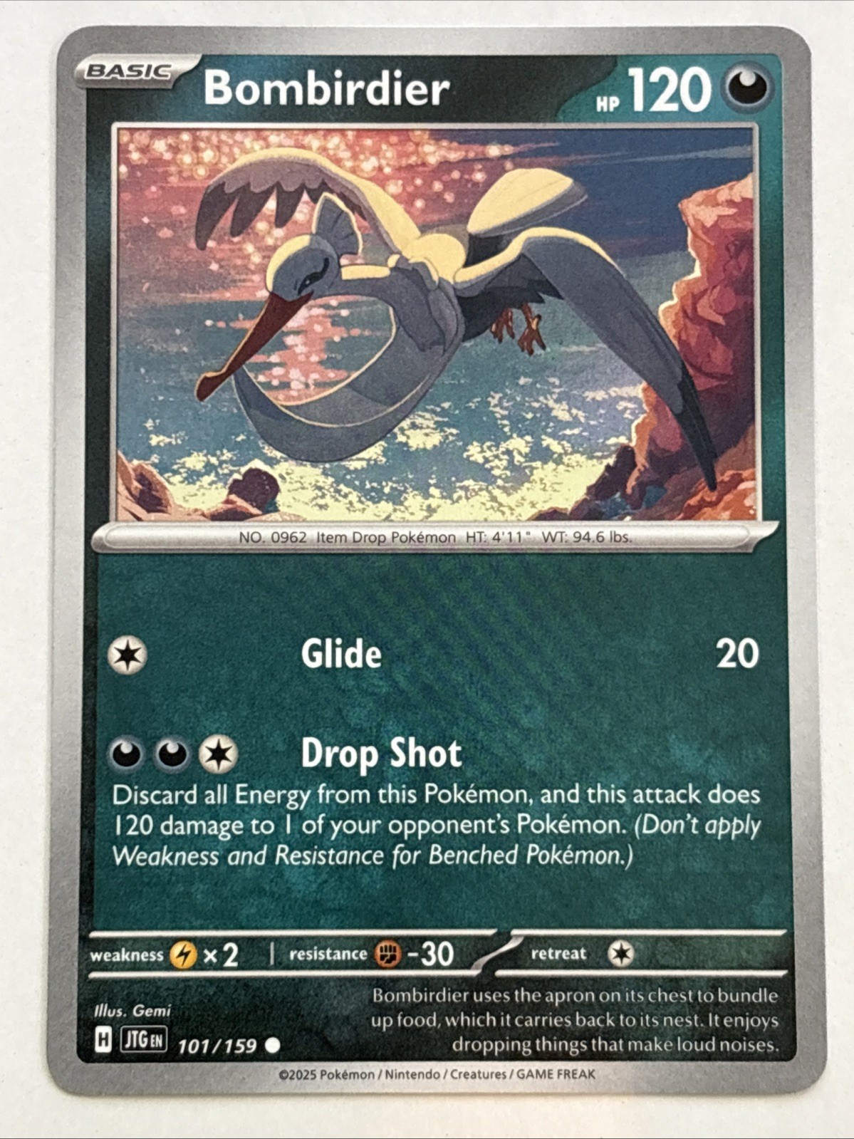 Pokémon TCG Journey Together Bombirdier 101/159 NM