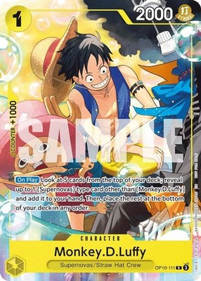 Monkey.D.Luffy (OP10-111/401) One Piece Promotion Cards NM - Welcome Pack