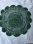 VTG Lot of 5 Doilies Red and Green Circles For Christmas Holidays 13”, 7”, 5” — photo 2