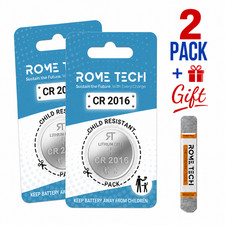 Replacement RTC CMOS Coin Cell Bios Lithium Battery - 3V CR2016