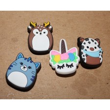 Squishmallow Shoe Charms Set of 4 for croc type shoes