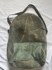 Vtg Boho Hippie Crossbody Festival Sling Bag Hobo 90s Purse Nature USA Made