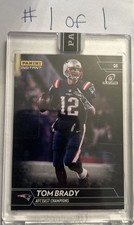 2018 Panini Instant Tom Brady Black #1/1  True 1/1 AFC East Champions RARE!!!
