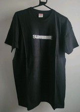 Supreme Motion Logo T-Shirt Schwarz L Baumwolle USA hergestellt
