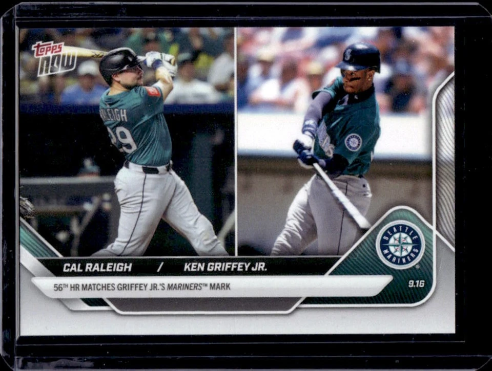 2025 Topps Now Cal Raleigh Ken Griffey Jr. PR16484 #720 Mariners