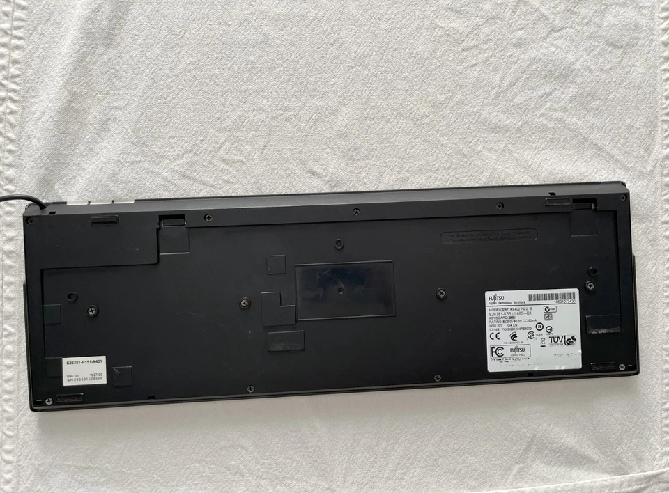 Teclado Fujitsu KB400 PS/2 Negro - Immagine 2 di 4
