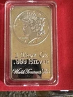 linerty peace troy ounce silver bar