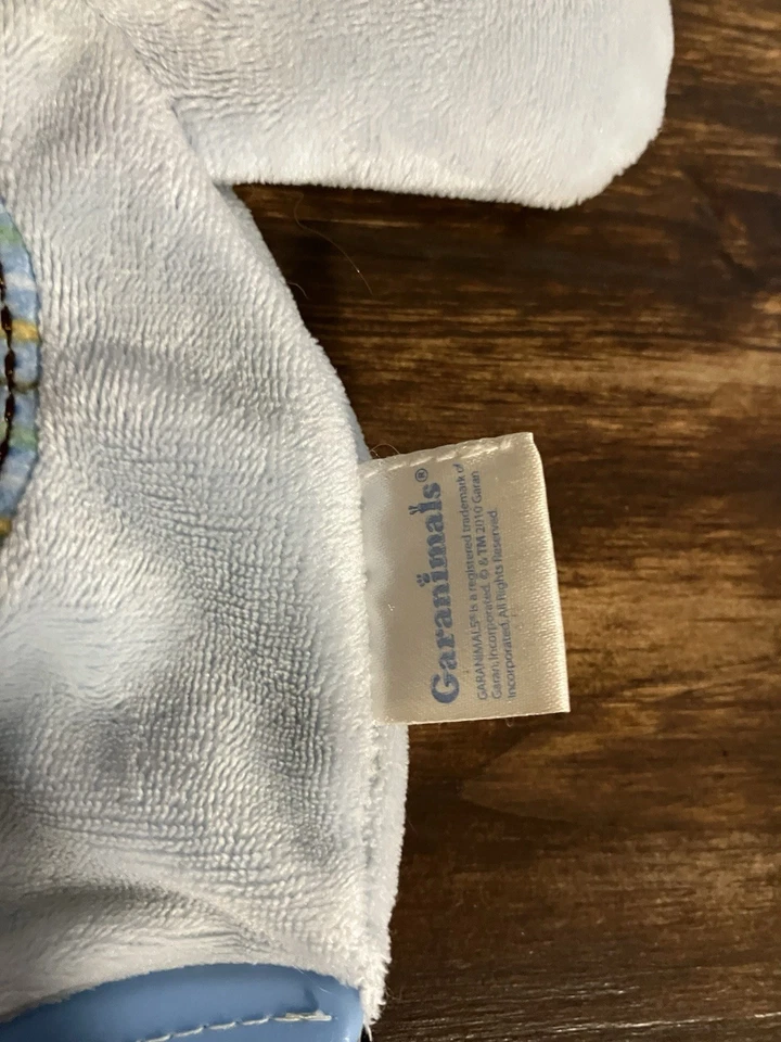 Garanimals Blue Spotted Eye Puppy Dog Teether Security Small Plush Lovey 9” - Image 3 of 4